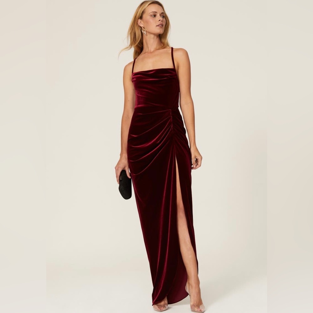 Amanda Uprichard Jasalina Velvet Gown